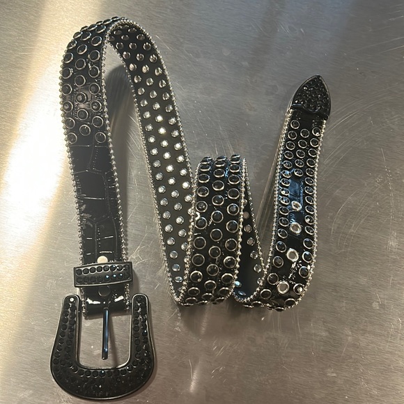 Industrial Indigo Accessories Industrial Indigo Black Rhinestone